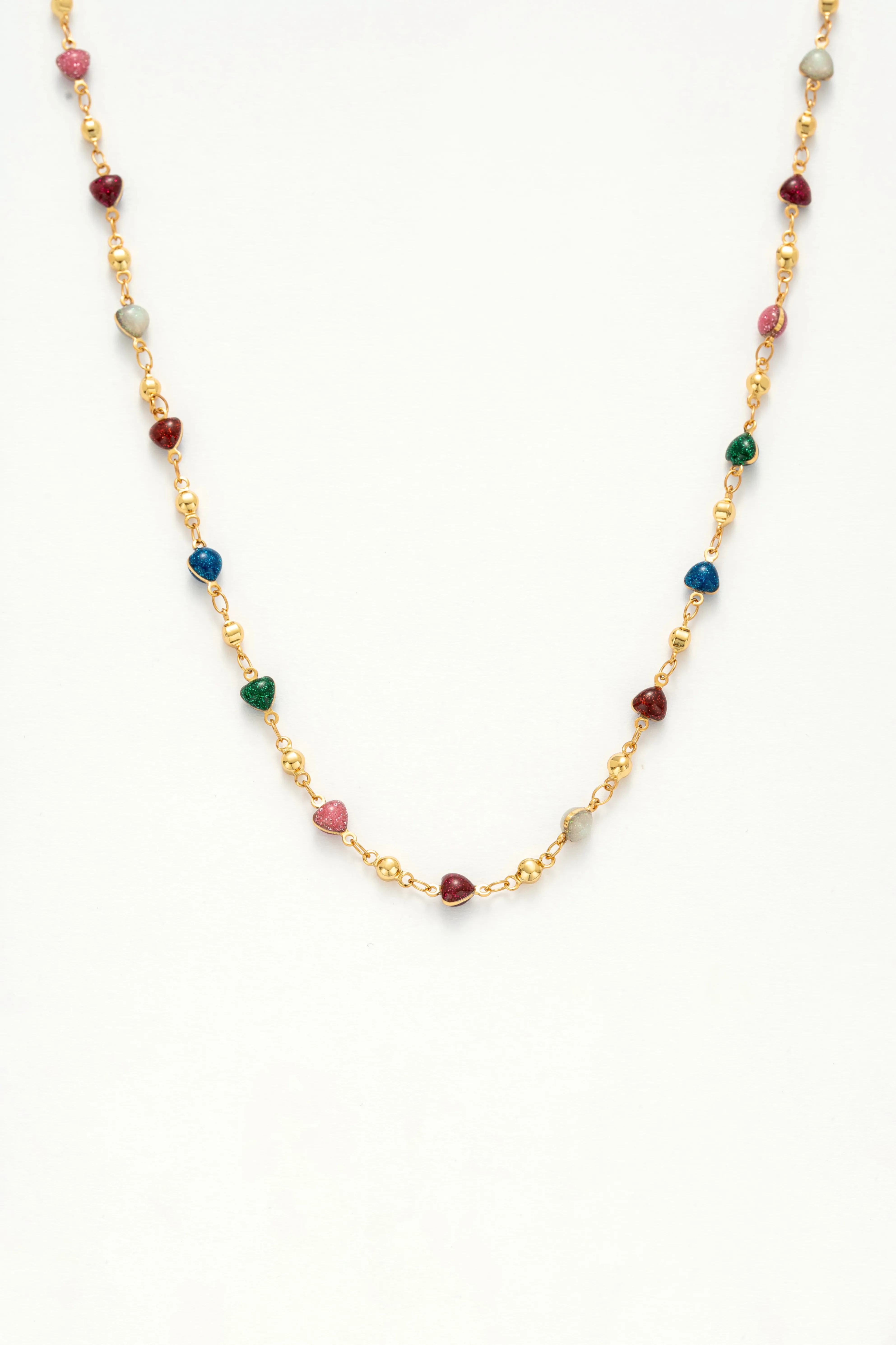 Rainbow Heart Necklace