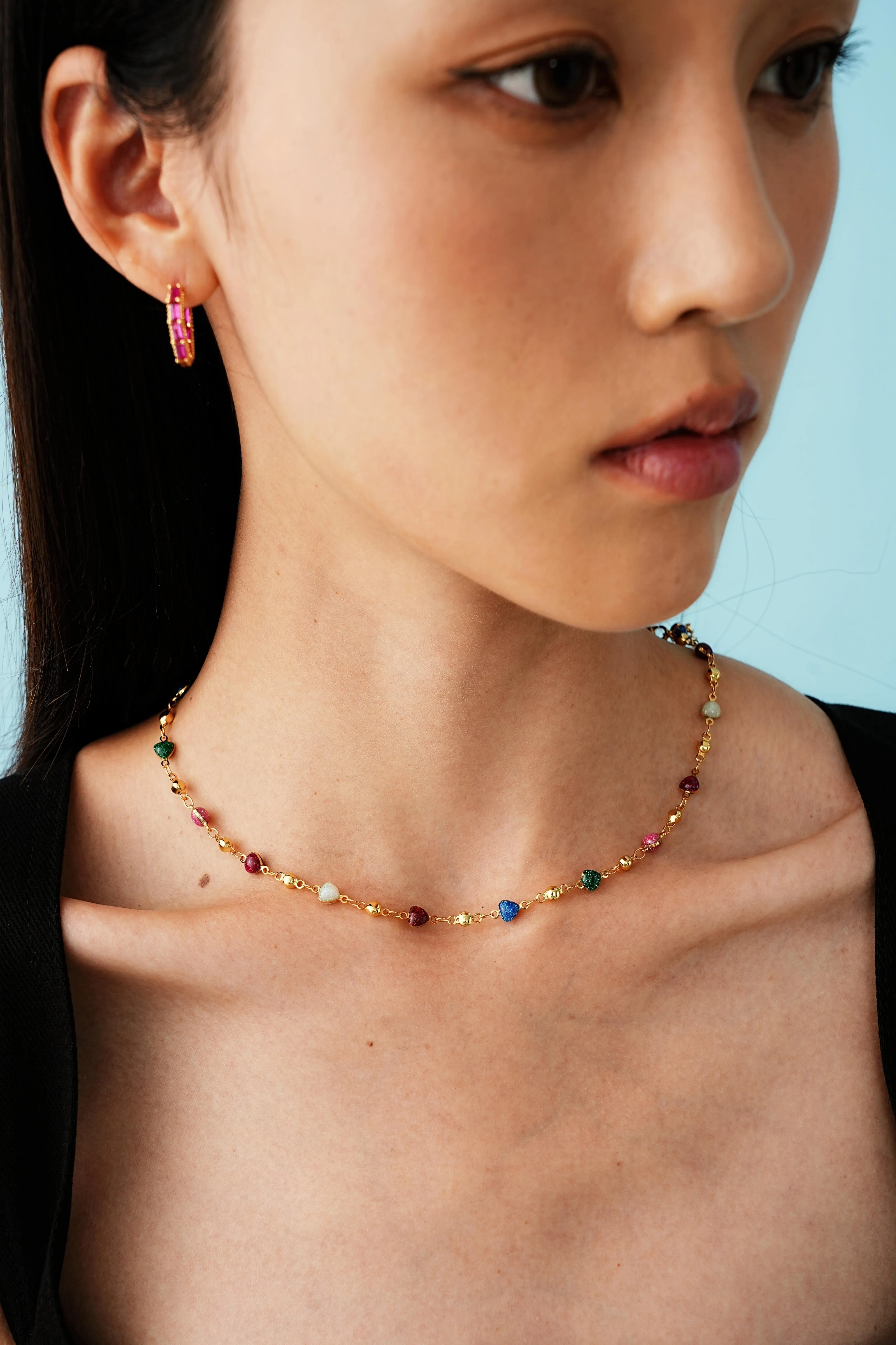 Rainbow Heart Necklace