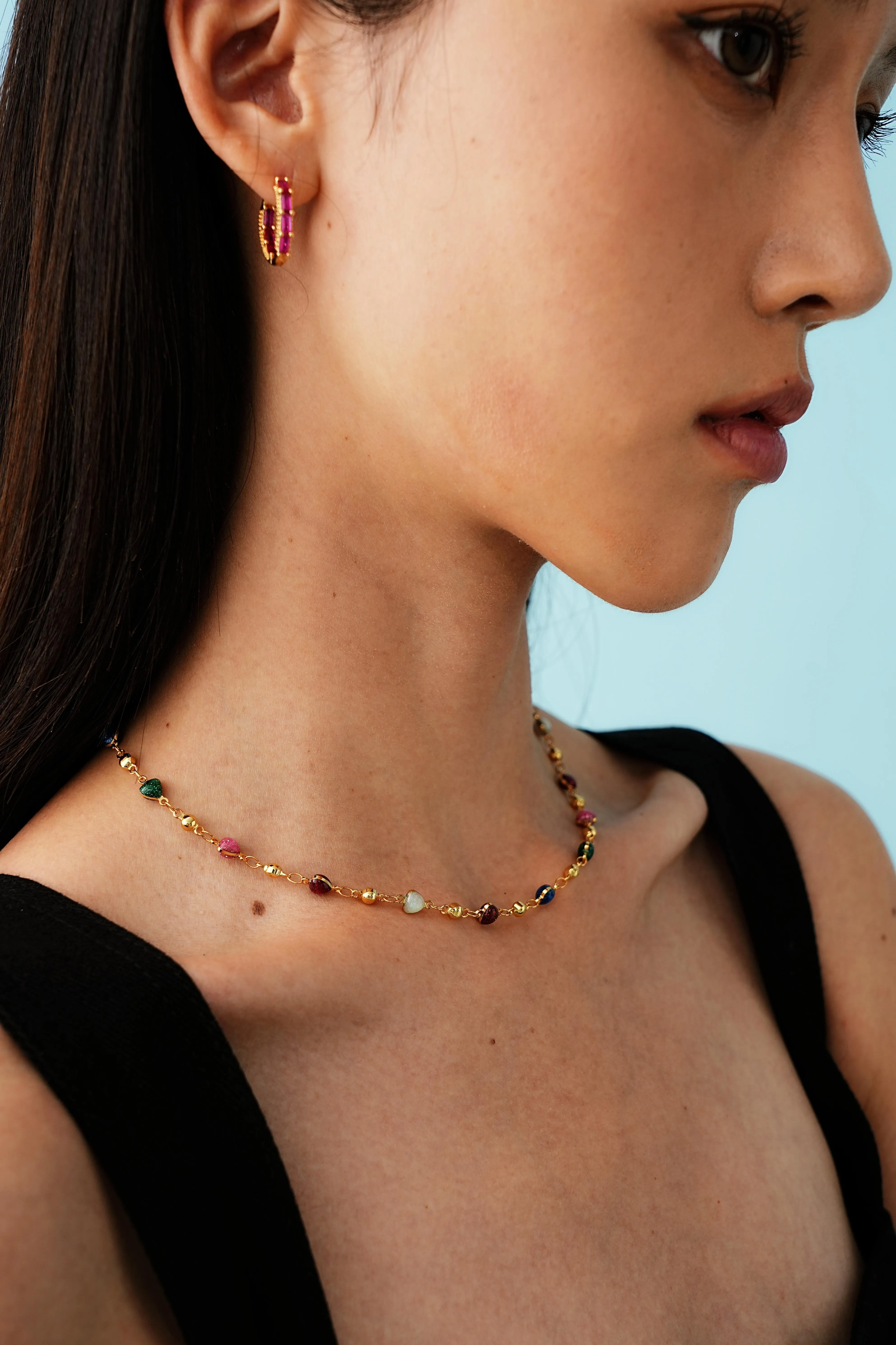 Rainbow Heart Necklace