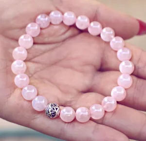 Rose Quartz Genuine Crystal Bracelet