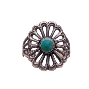 Royston Nevada Turquoise Sand Cast Cuff | H. Bifs