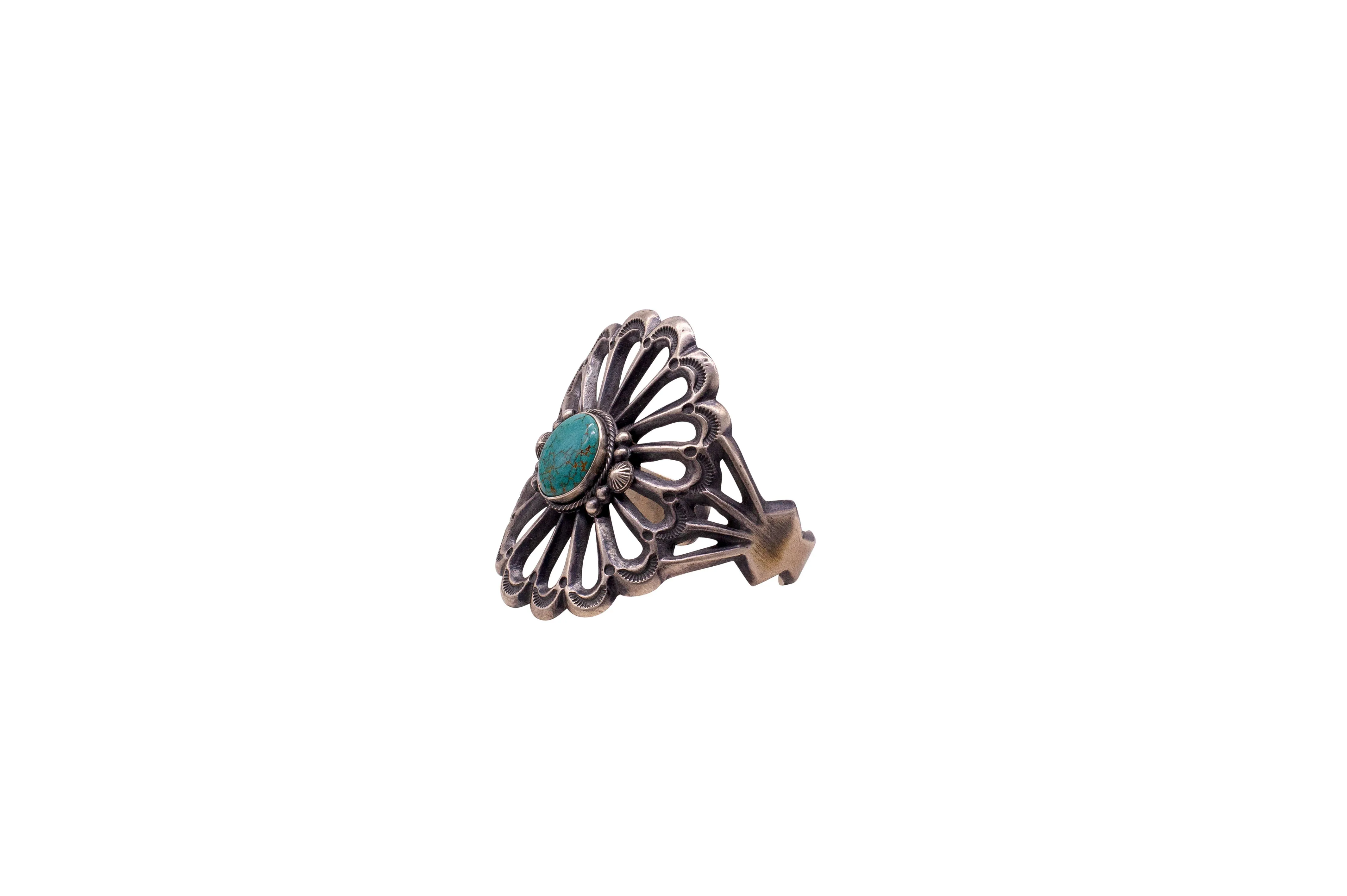 Royston Nevada Turquoise Sand Cast Cuff | H. Bifs