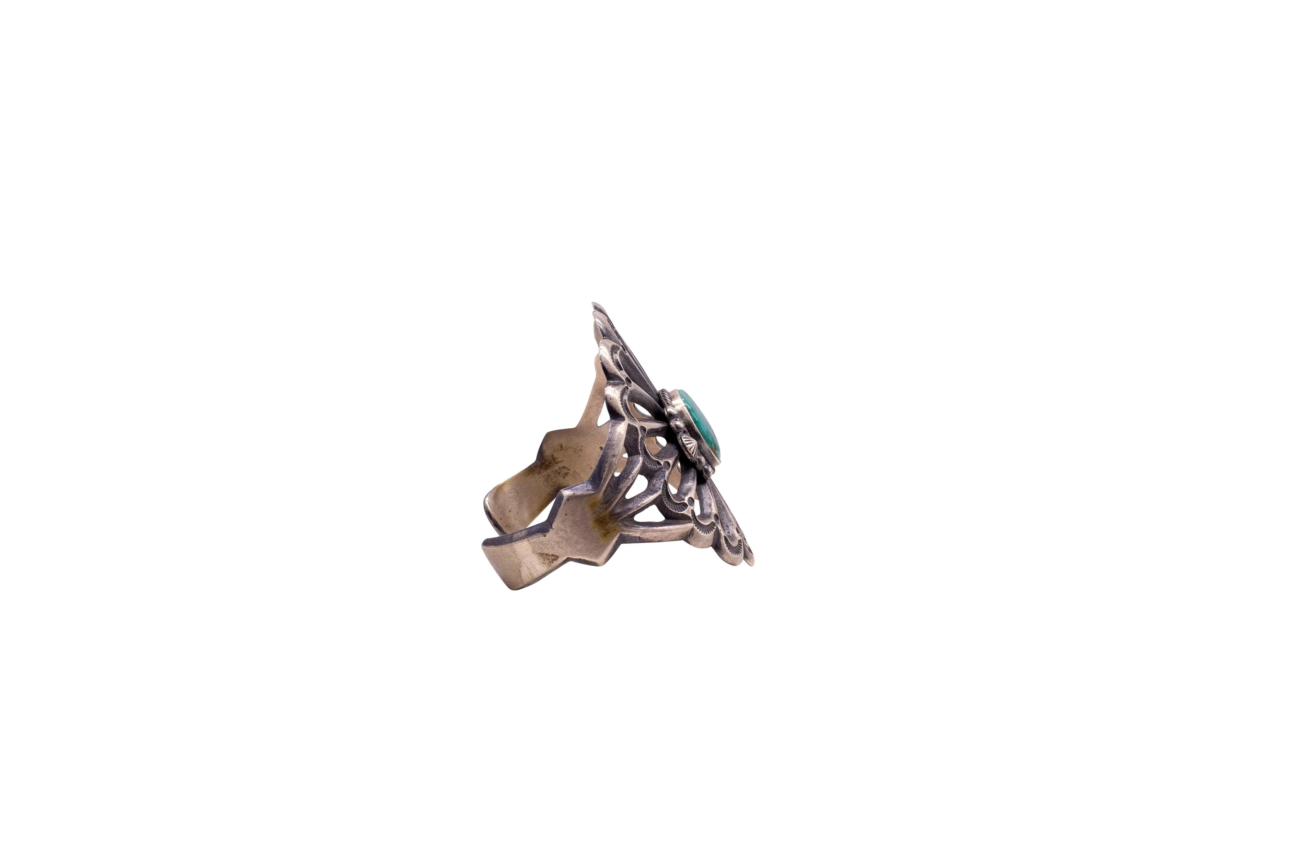 Royston Nevada Turquoise Sand Cast Cuff | H. Bifs