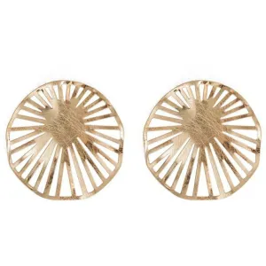 Sand Dollar Gold Earrings
