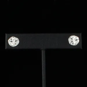 Sand Dollar Stopper Stud Earring