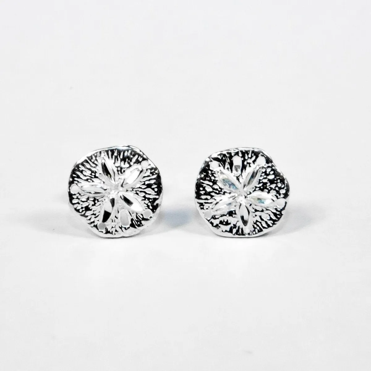 Sand Dollar Stopper Stud Earring