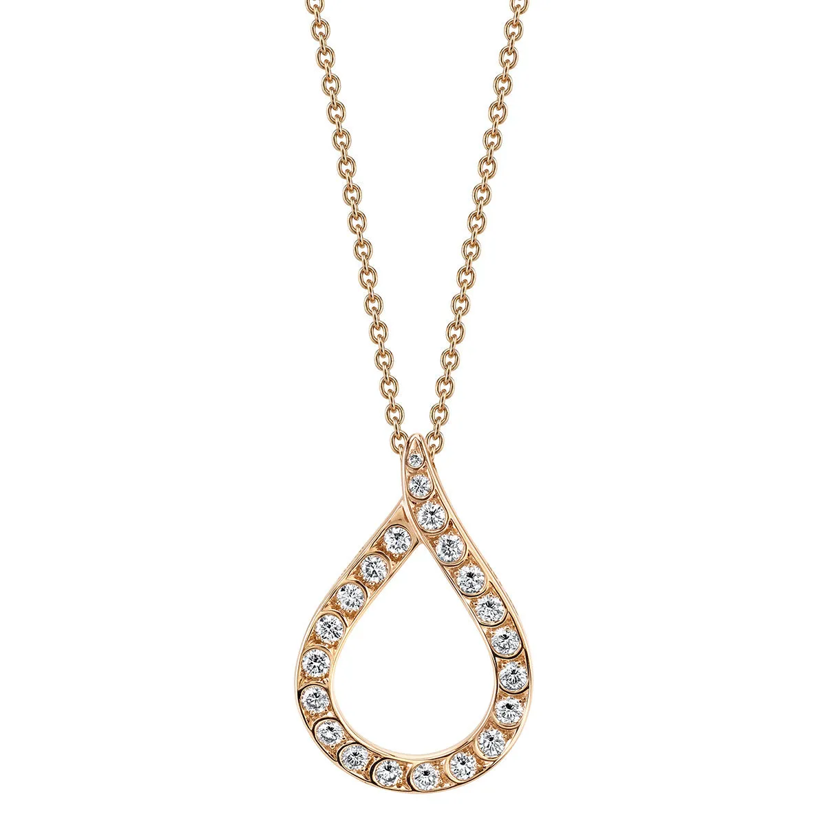 Scallop Pear Pendant