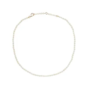 Seed Pearl Necklace White