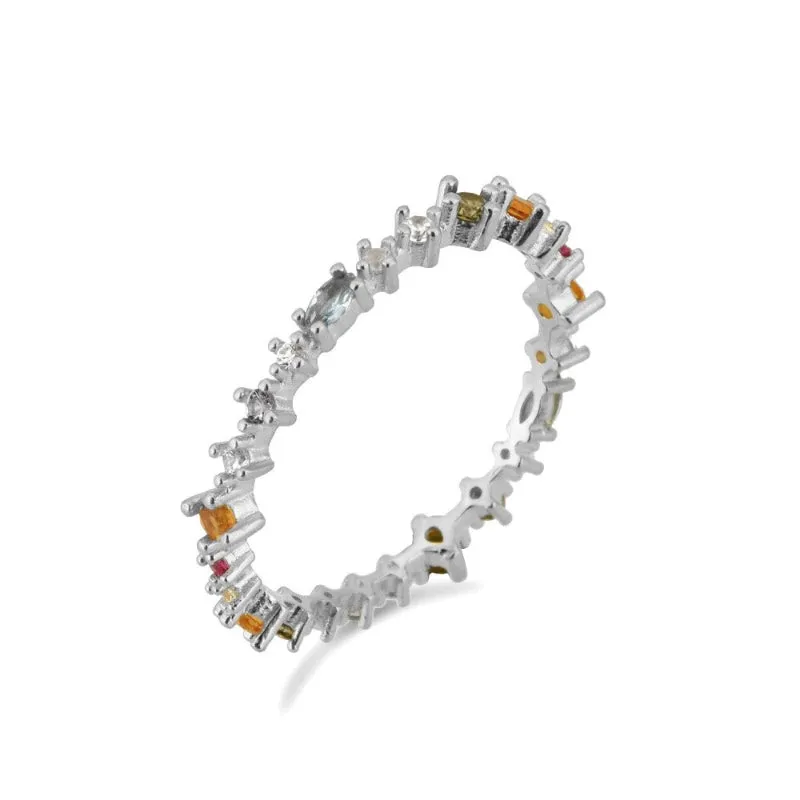 Set of Exceptional Rainbow Zircon Jewelry Collection