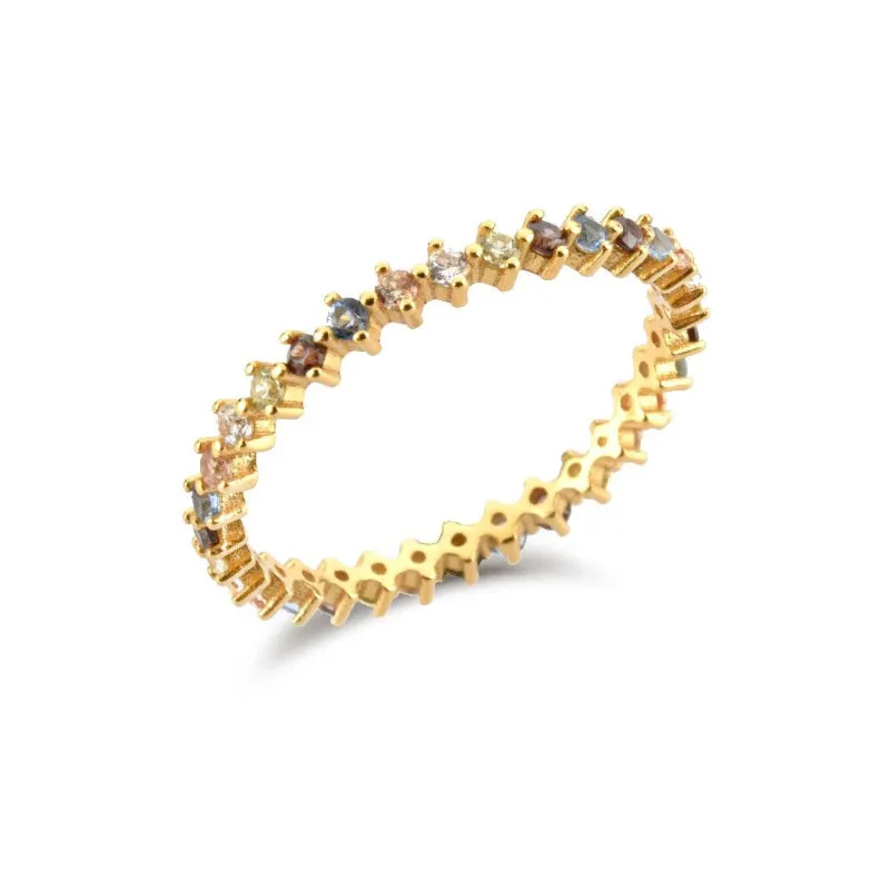 Set of Exceptional Rainbow Zircon Jewelry Collection