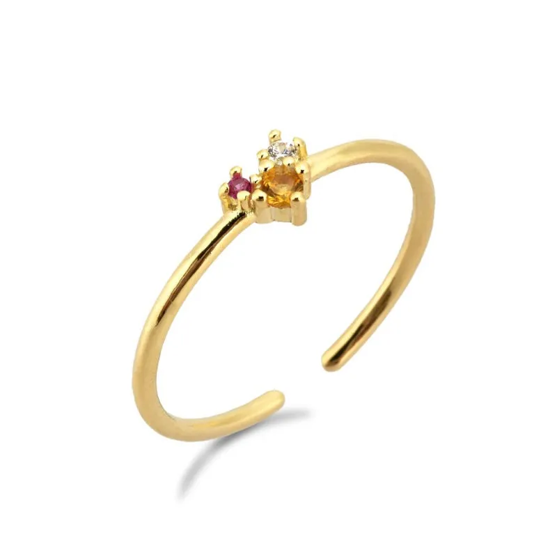 Set of Exceptional Rainbow Zircon Jewelry Collection