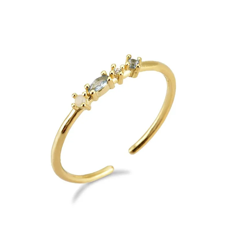 Set of Exceptional Rainbow Zircon Jewelry Collection