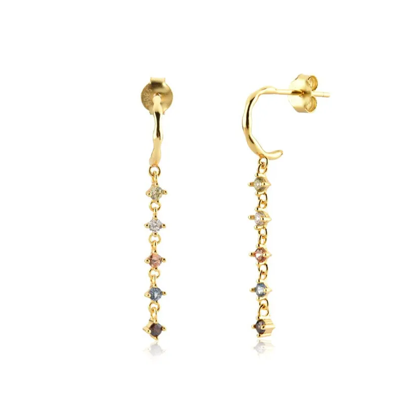 Set of Exceptional Rainbow Zircon Jewelry Collection