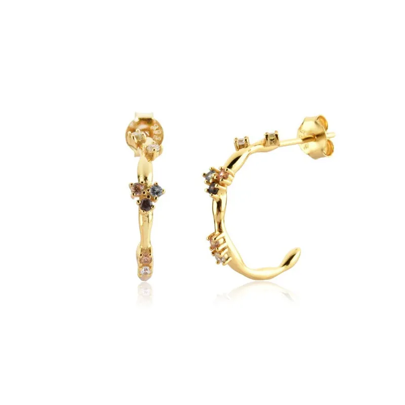 Set of Exceptional Rainbow Zircon Jewelry Collection