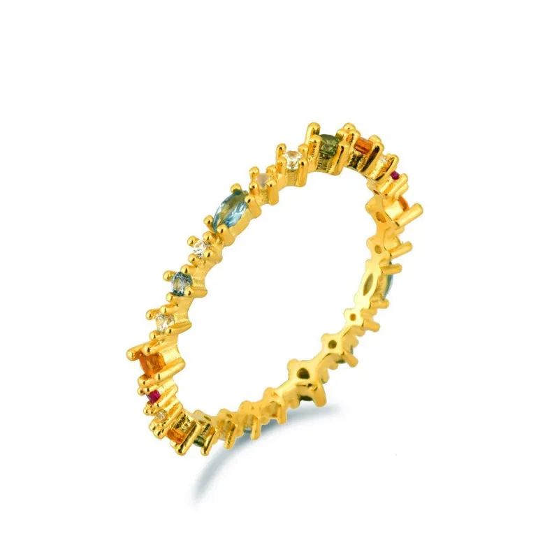 Set of Exceptional Rainbow Zircon Jewelry Collection
