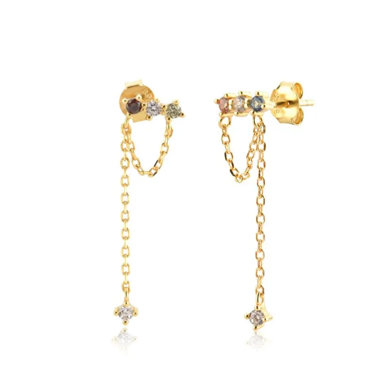 Set of Exceptional Rainbow Zircon Jewelry Collection