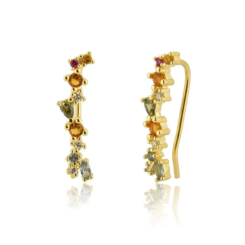 Set of Exceptional Rainbow Zircon Jewelry Collection