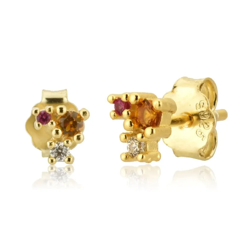 Set of Exceptional Rainbow Zircon Jewelry Collection