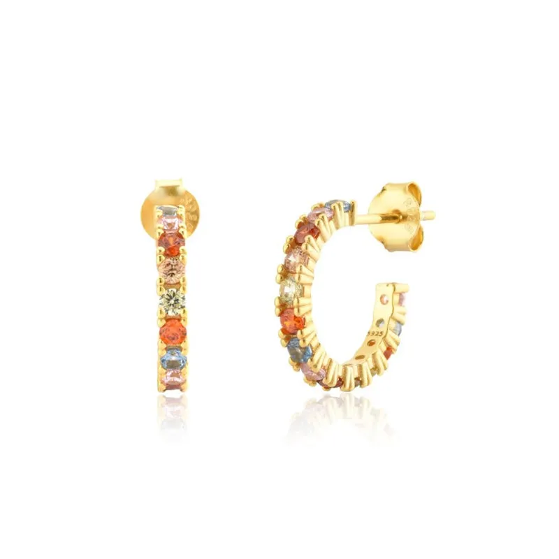 Set of Exceptional Rainbow Zircon Jewelry Collection