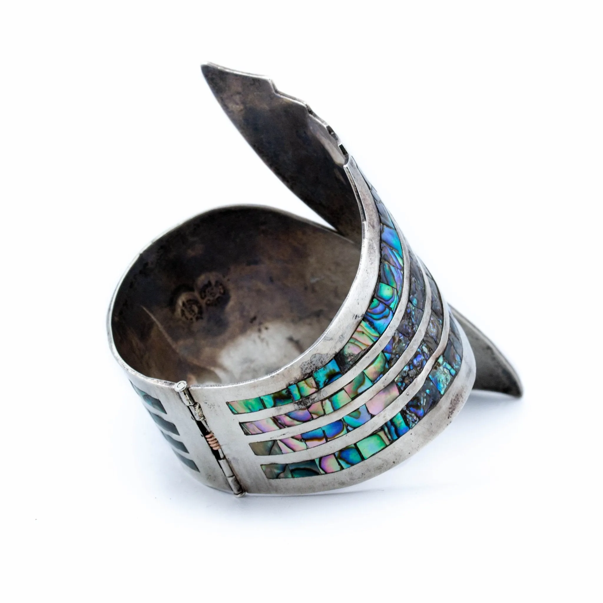 Sharp Abalone Clamper Bracelet
