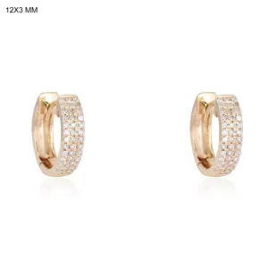Shining Affectionate Huggies Earrings