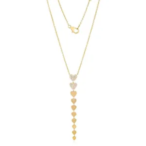 Shining Arc Diamond Lariat Necklace