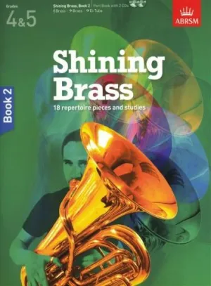 Shining Brass, Book 2, for brass (Bb/Eb/F treble clef, Bass Clef)