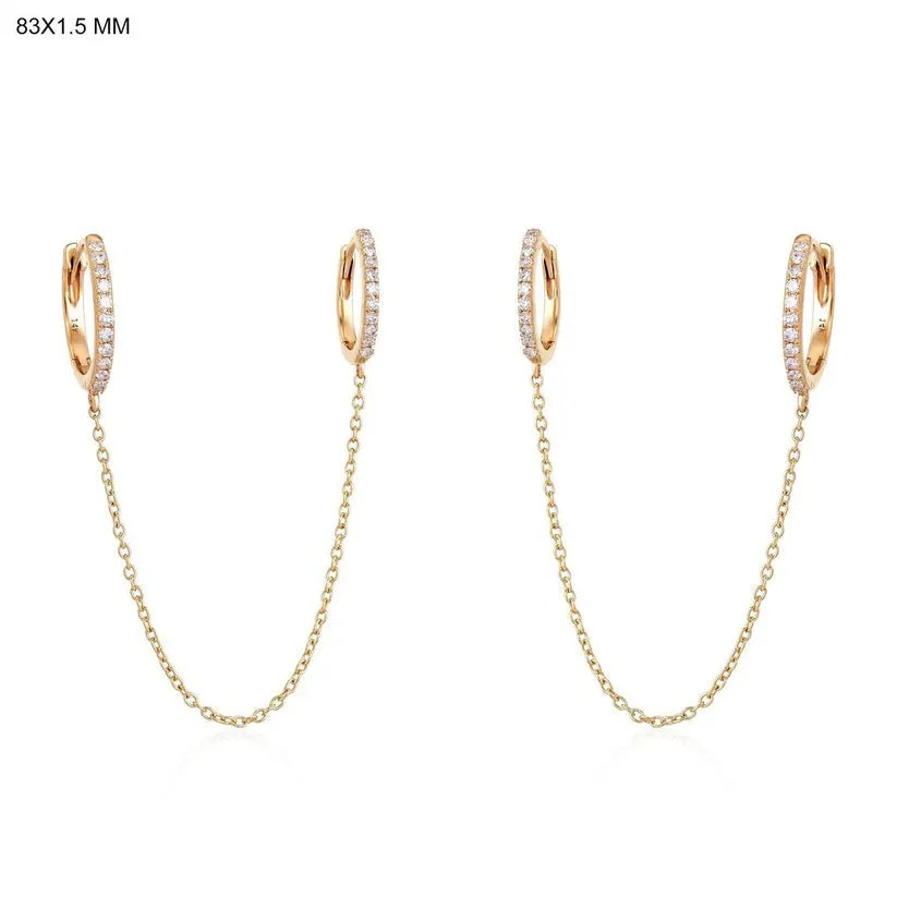 Shining Golden Delightful Drop Earrings