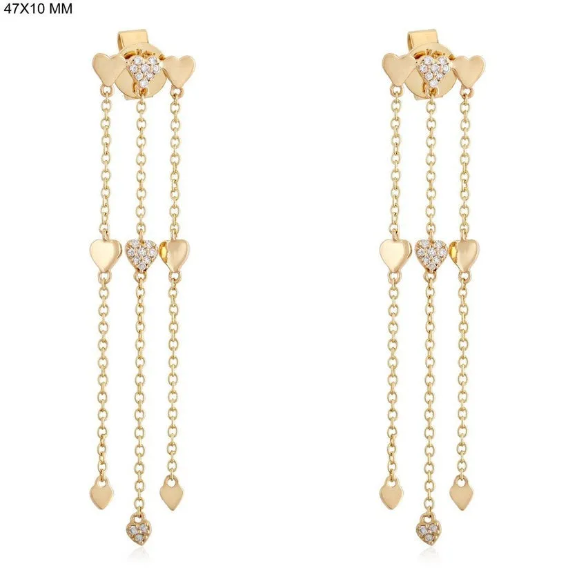 Shining Halo Diamond Drop Beauties Earrings