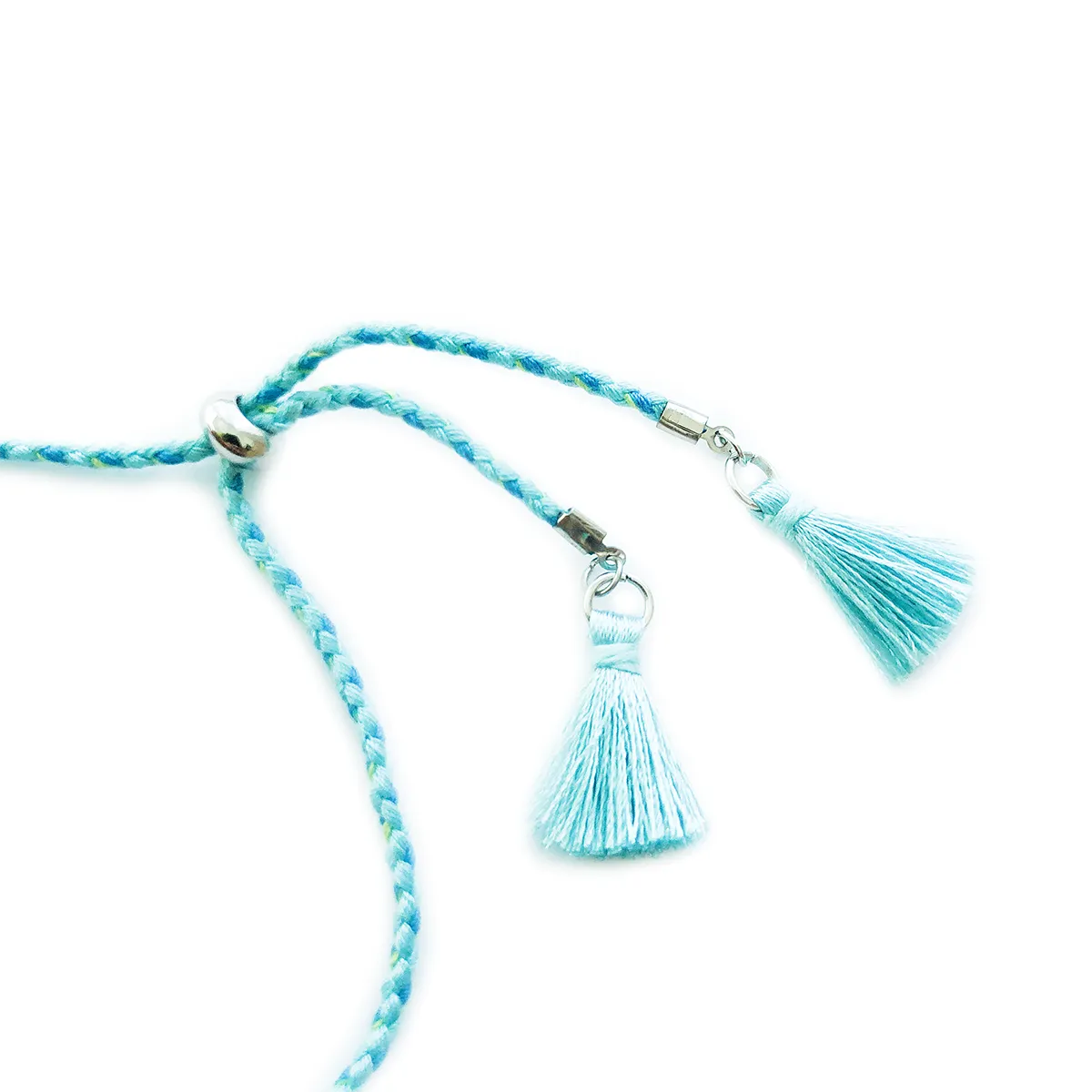 SIDI NAZAR TURQUOISE PAVE TASSELS BRACELET