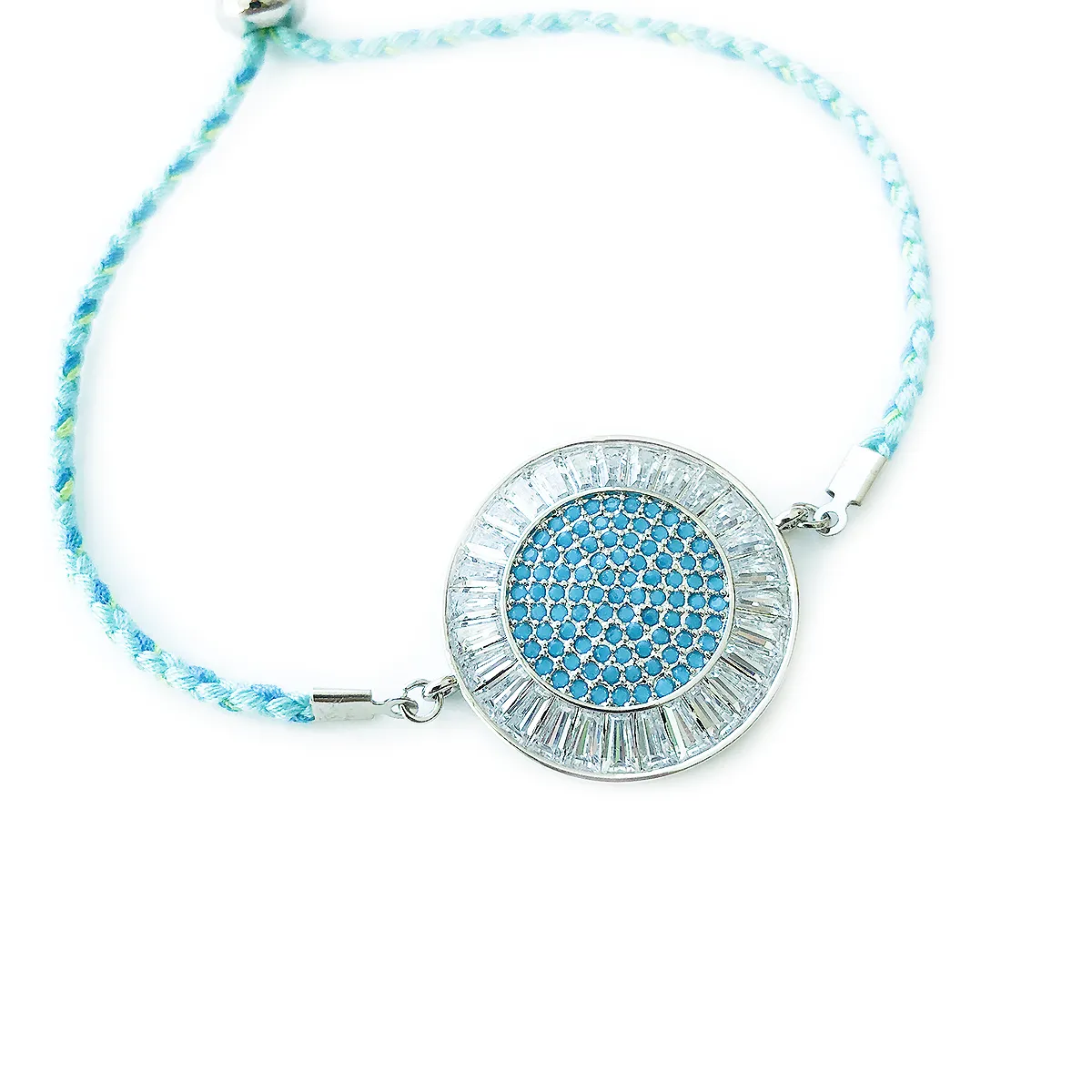 SIDI NAZAR TURQUOISE PAVE TASSELS BRACELET