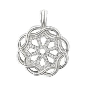 Slane Sterling Silver Diamond Fenestra Pendant