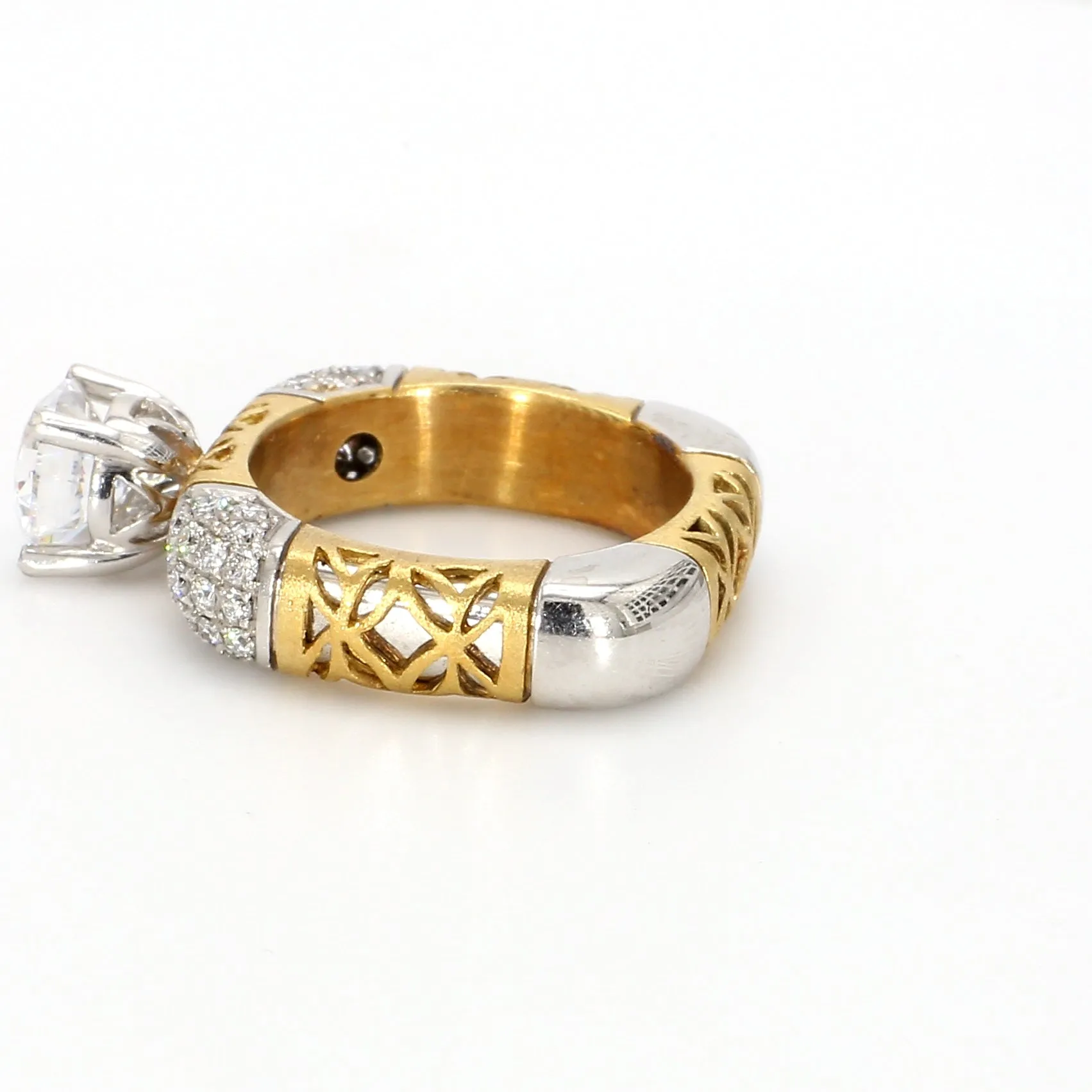 Square Diamond Fashion Ring