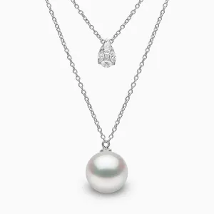 Starlight 18k White Gold South Sea Pearl and Diamond Necklace