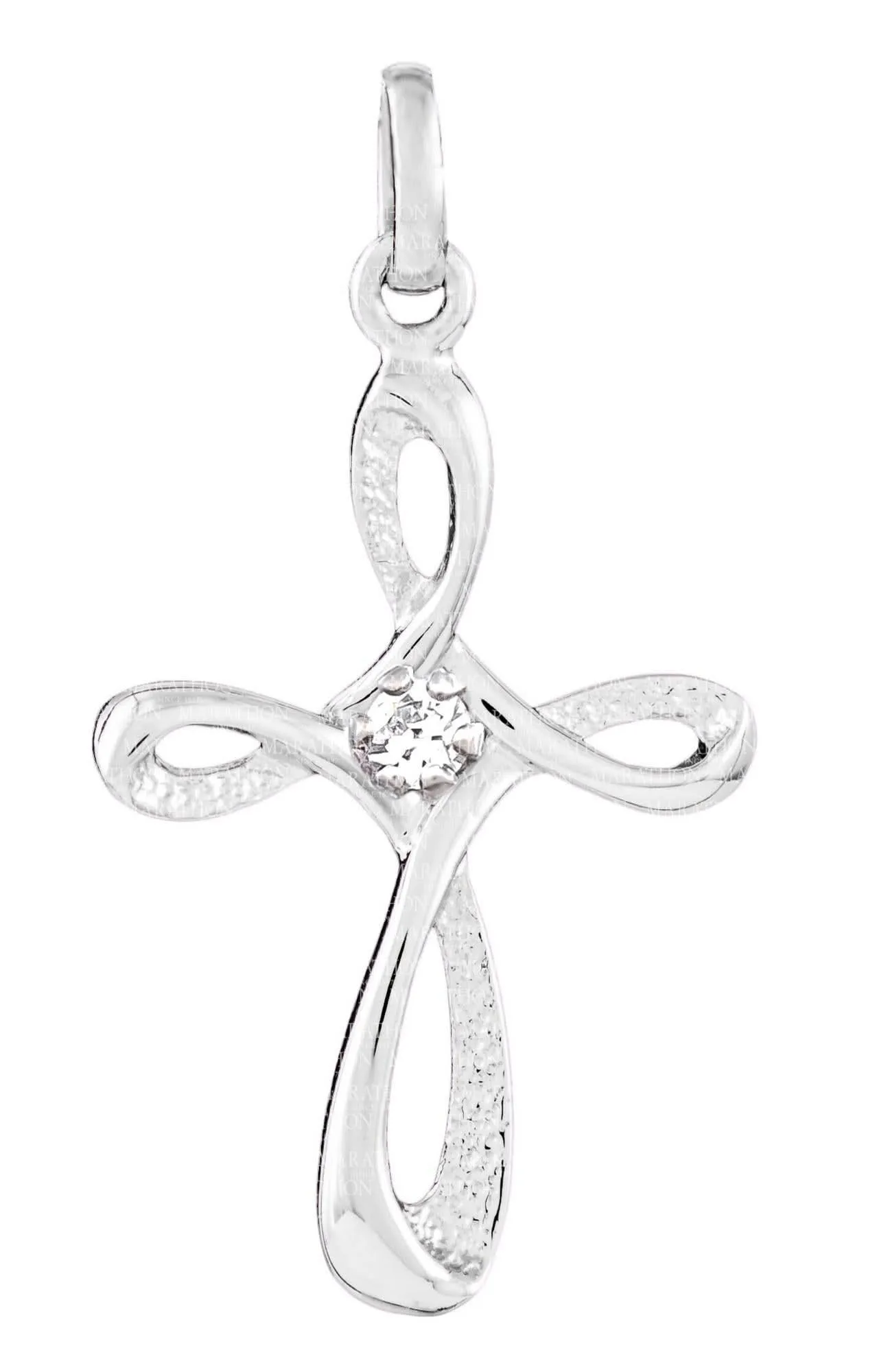 Sterling Silver 18 inch Cross Necklace