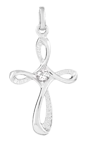 Sterling Silver 18 inch Cross Necklace