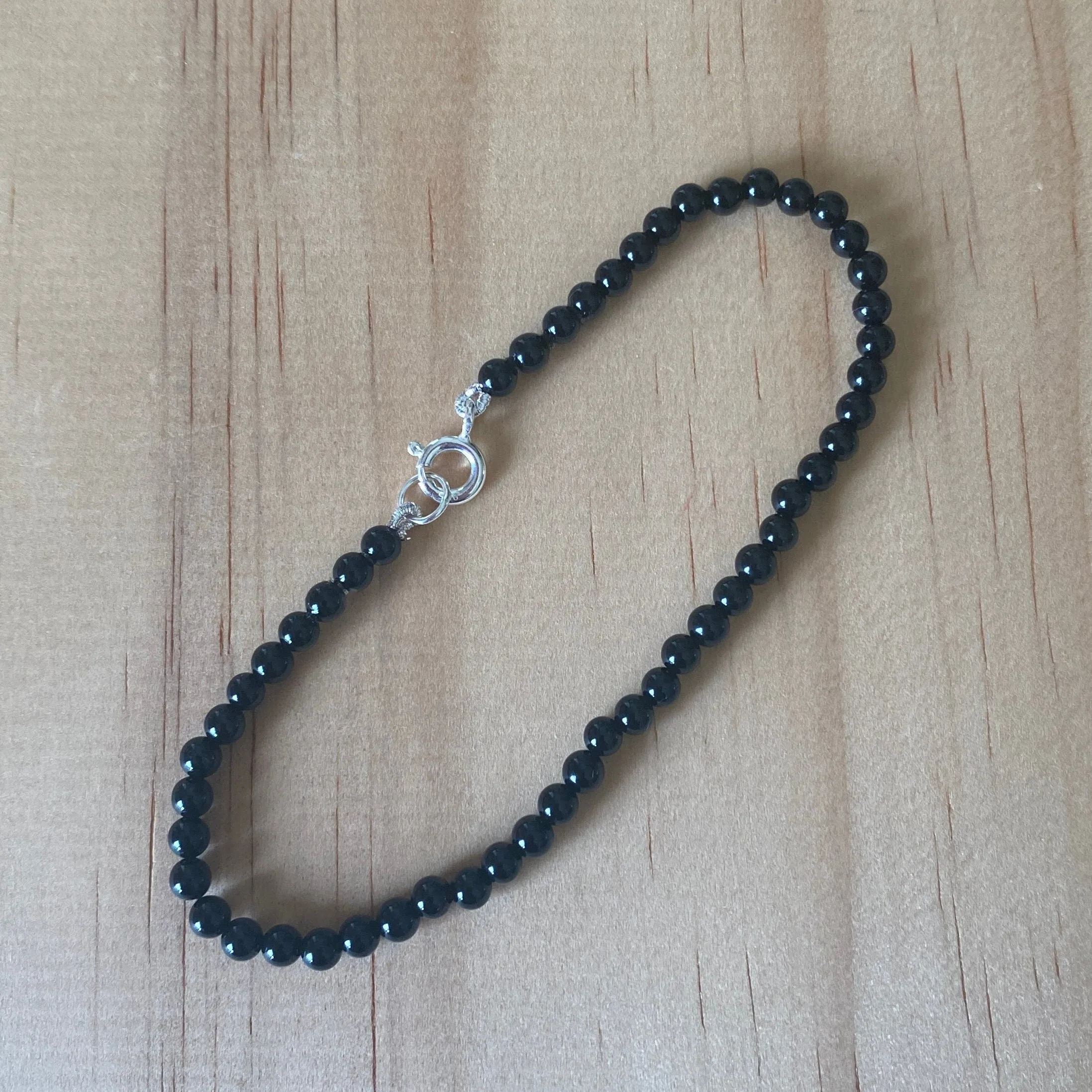 Sterling Silver Black Onyx Bracelet