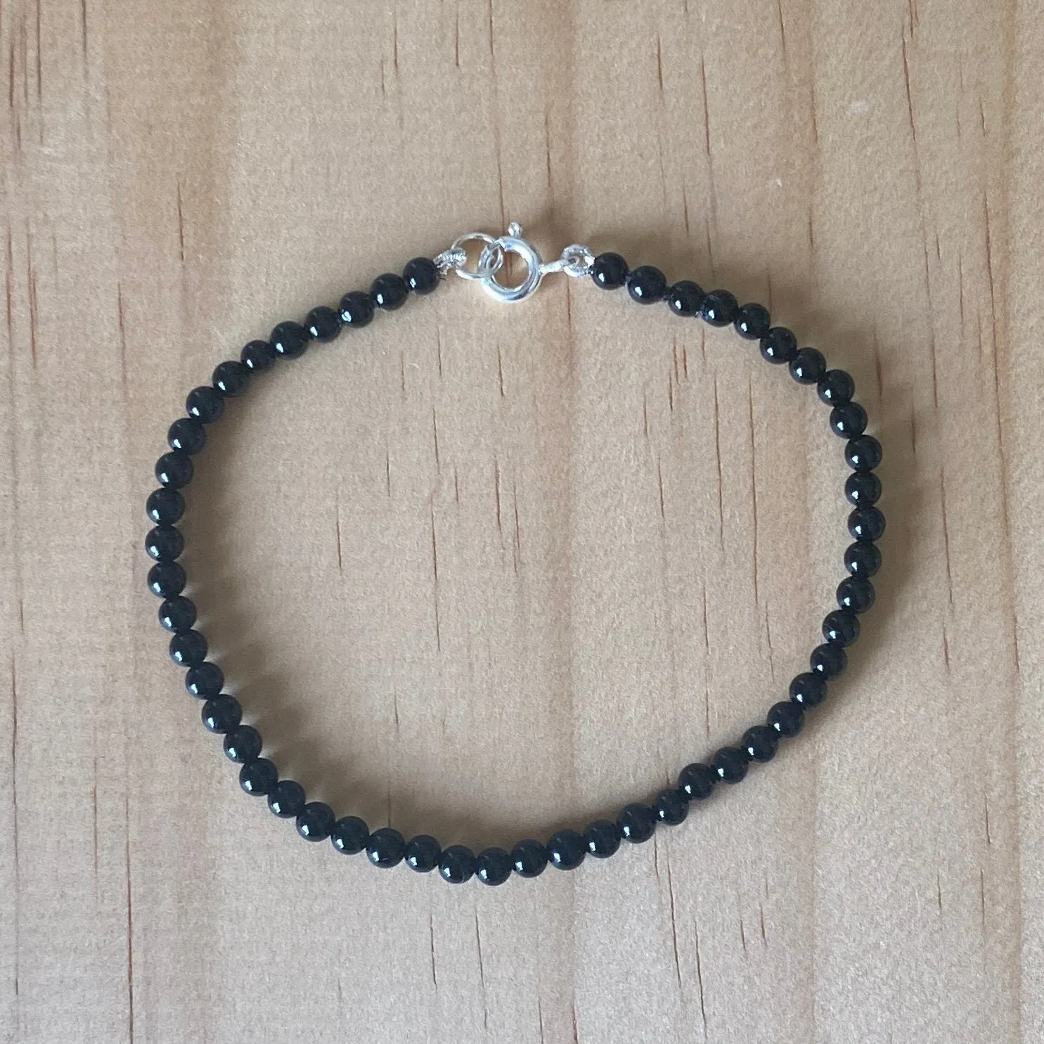 Sterling Silver Black Onyx Bracelet