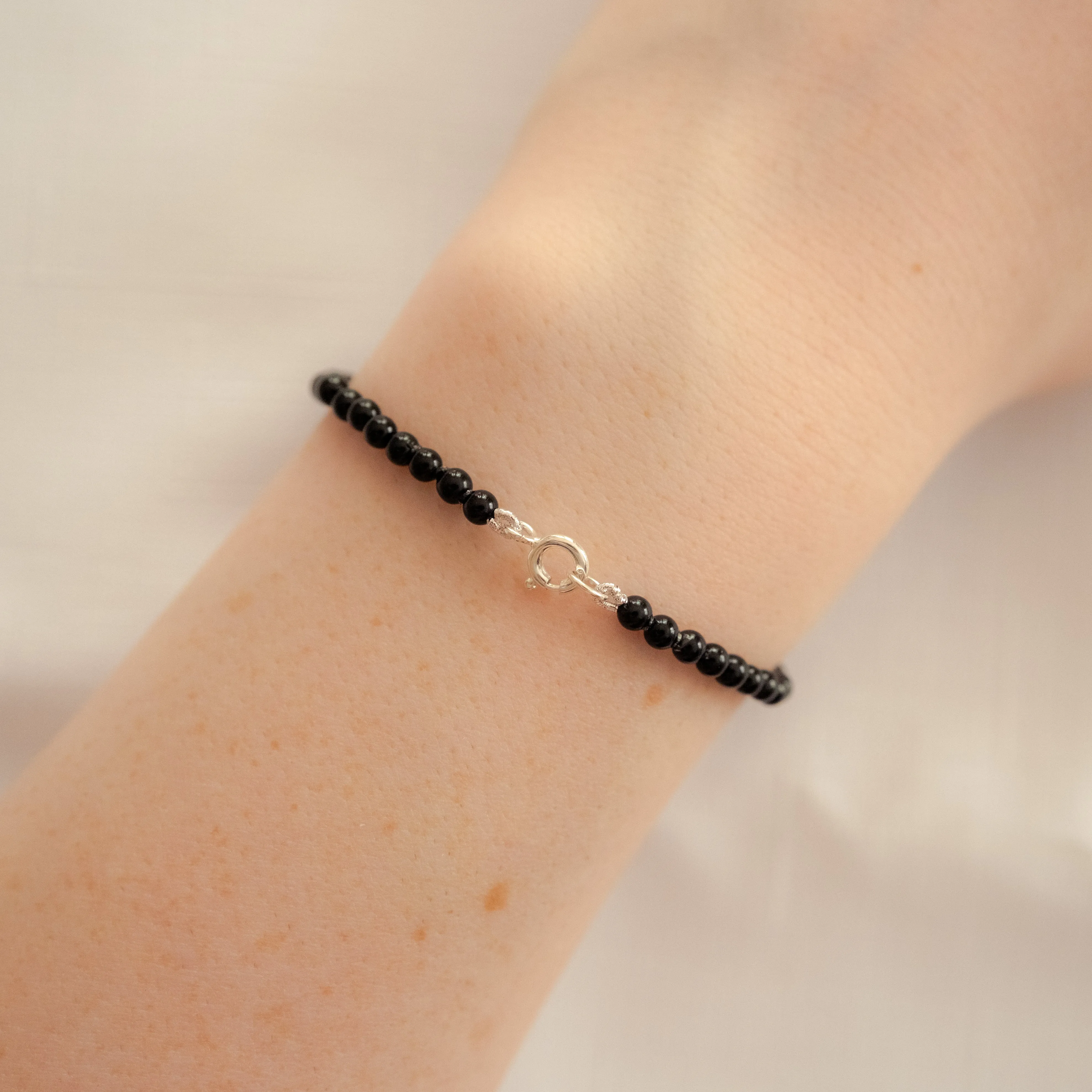 Sterling Silver Black Onyx Bracelet