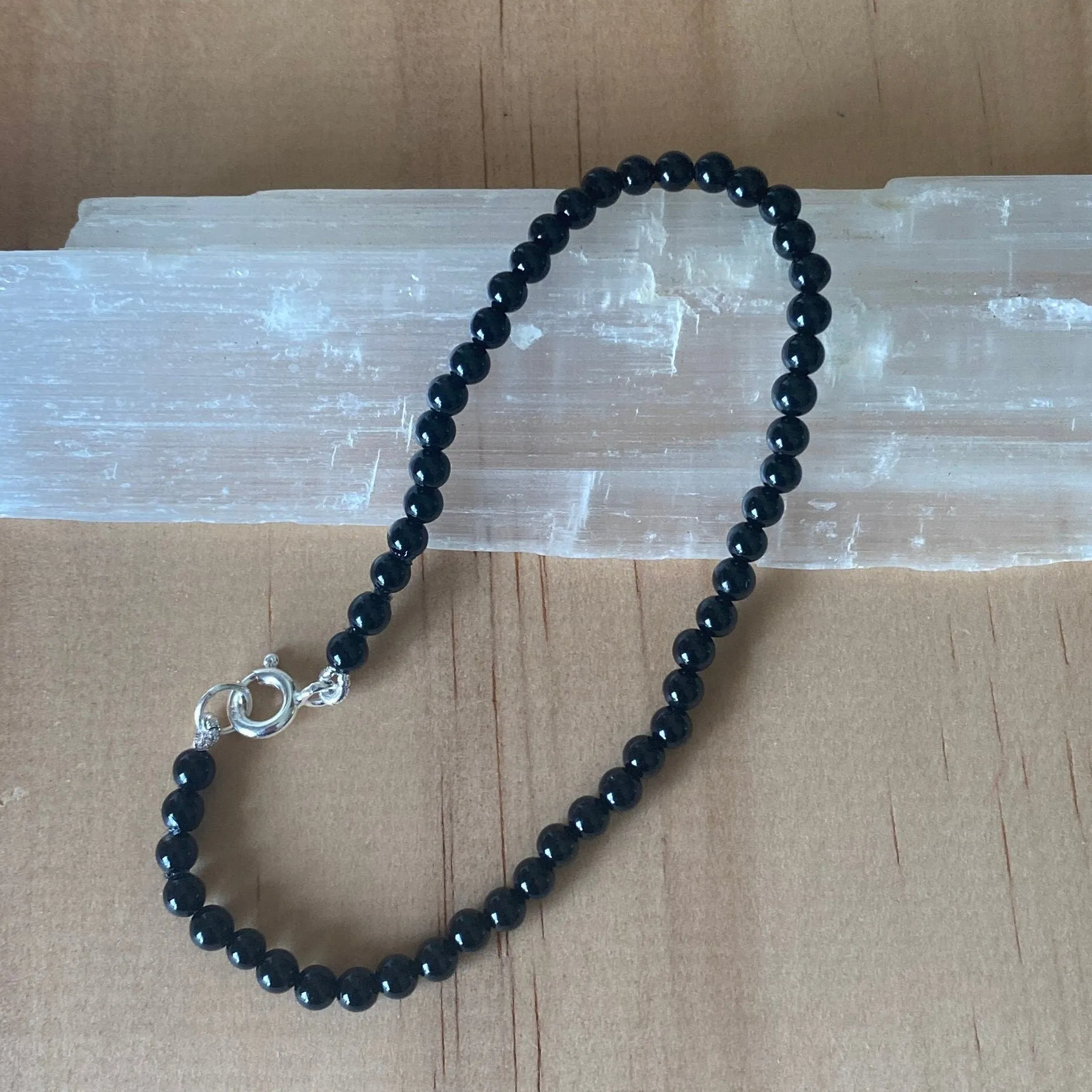 Sterling Silver Black Onyx Bracelet