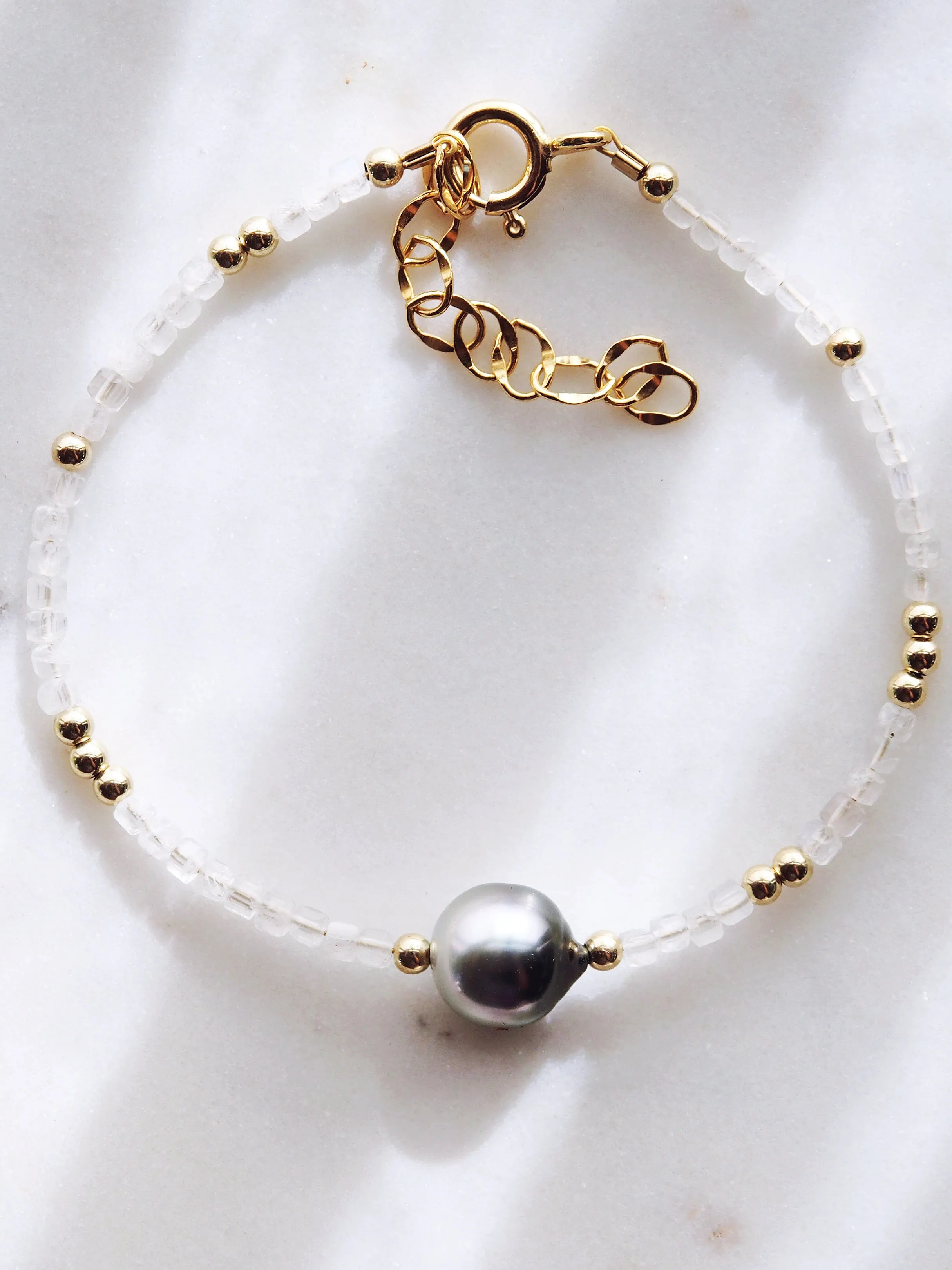 Tahitian Pearl and Gemstone Bracelet - Iolana