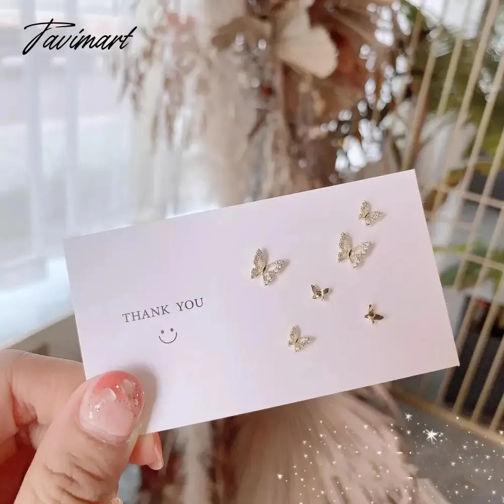 Tavimart Fashion Heart Zircon Stud Earrings for Women Korean Star Personality Earring Simple Luxury Wedding Party Girl Jewelry Gifts