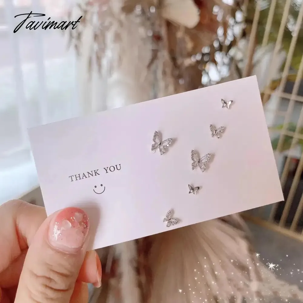 Tavimart Fashion Heart Zircon Stud Earrings for Women Korean Star Personality Earring Simple Luxury Wedding Party Girl Jewelry Gifts