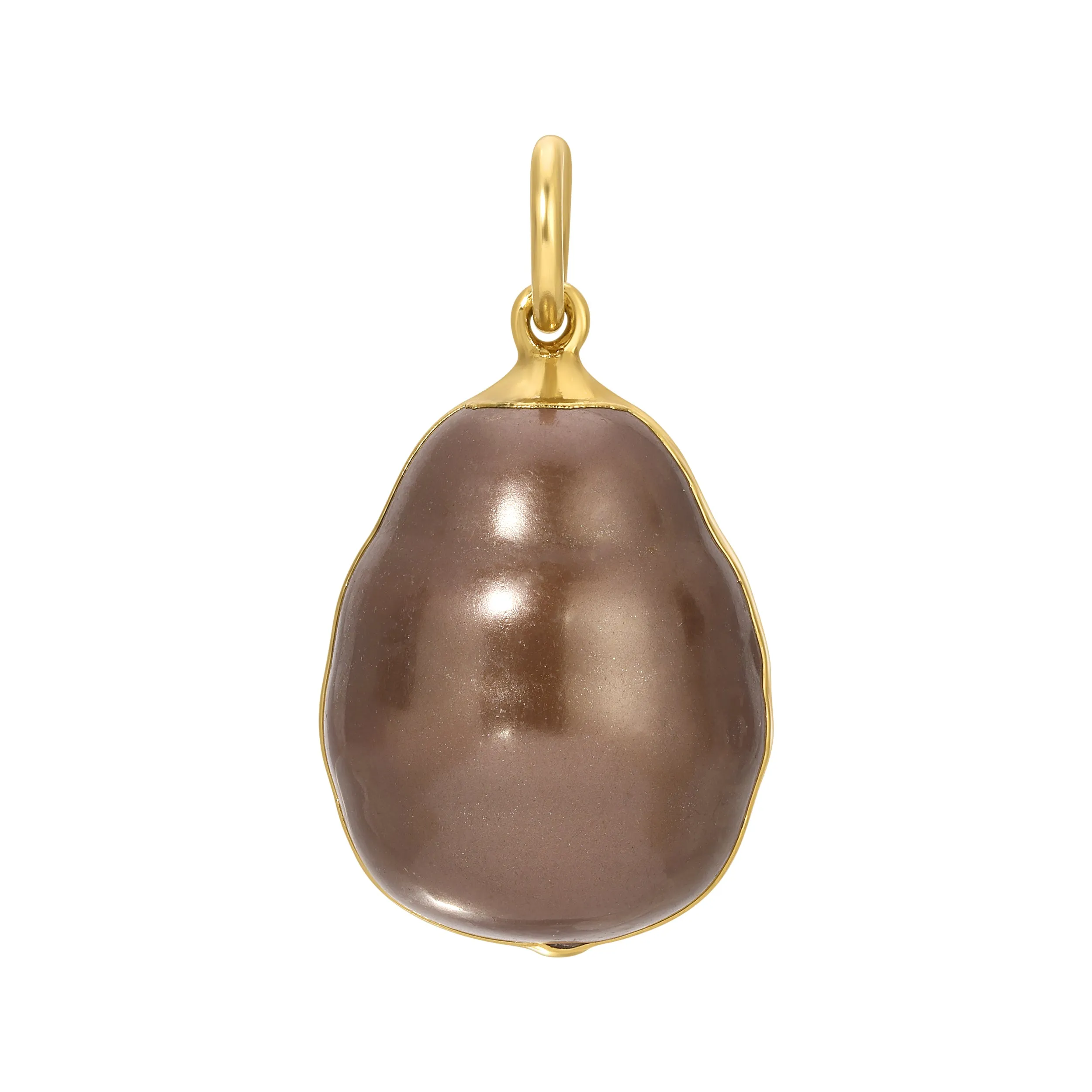 The Baroque Pearl Charm - Chocolate