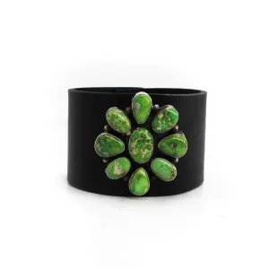 The LuAnn Black Leather Cuff