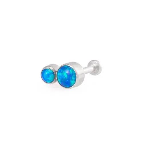 Tilum 18g-16g Internally Threaded Stacked Opal Cluster Top - Price Per 1