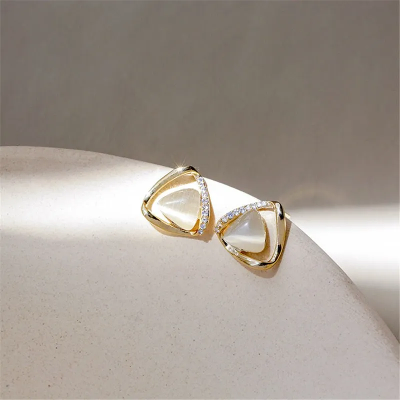 Trendy Fashion Korean Style Bowknot with Rhinestone Inlaid Zircon Earrings Collection