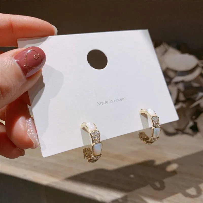 Trendy Fashion Korean Style Bowknot with Rhinestone Inlaid Zircon Earrings Collection