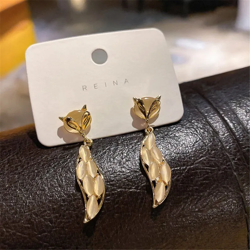 Trendy Fashion Korean Style Bowknot with Rhinestone Inlaid Zircon Earrings Collection