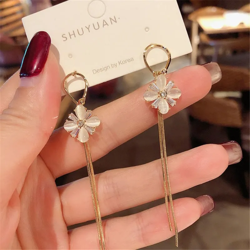 Trendy Fashion Korean Style Bowknot with Rhinestone Inlaid Zircon Earrings Collection